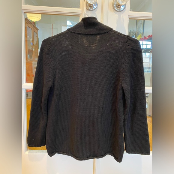 Amina Rubinacci Creta Zip Cardigan Black 40 - Picture 5 of 8